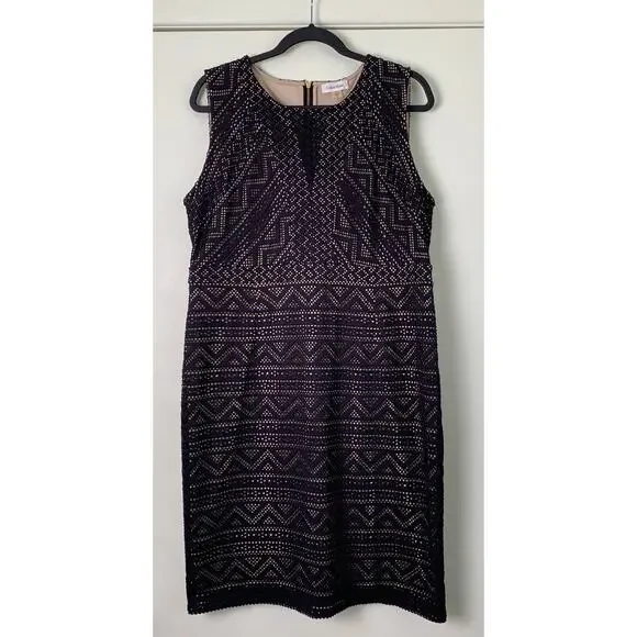 black lace dress in store Sassie Black Lace Mini Dress - US 0